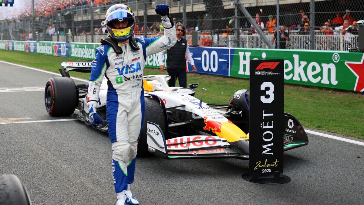 Hadjar décroche son premier podium F1 au Grand Prix des Pays-Bas - Article F1 sur PitStopInsight