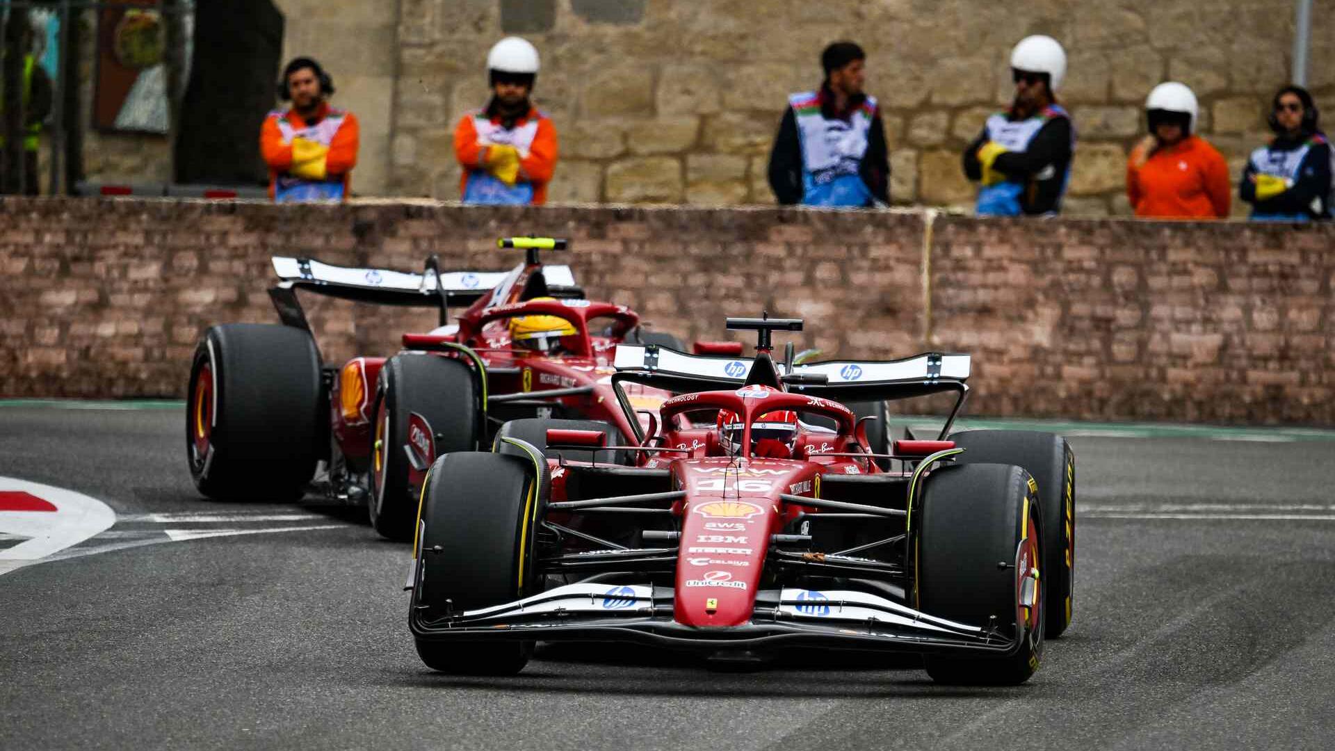 Leclerc frustration échange de positions Ferrari Azerbaïdjan - Article F1 sur PitStopInsight