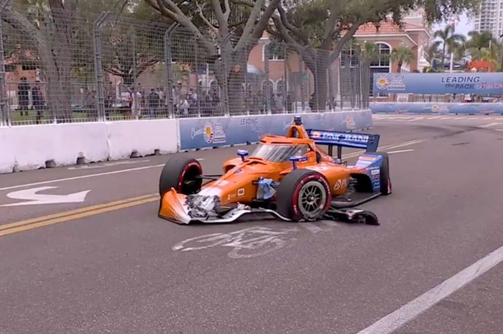 Scott Dixon s'écrase violemment lors des essais d'ouverture du Grand Prix de Saint-Pétersbourg 2026 - Article IndyCar sur PitStopInsight