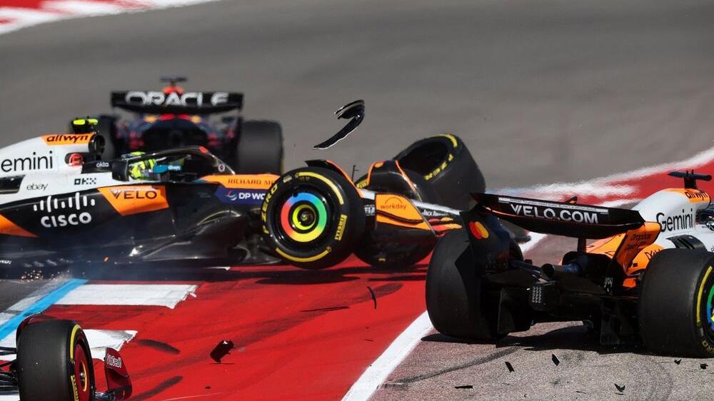 Verstappen sprint Austin McLaren Turn 1 Hulkenberg Piastri - Article F1 sur PitStopInsight