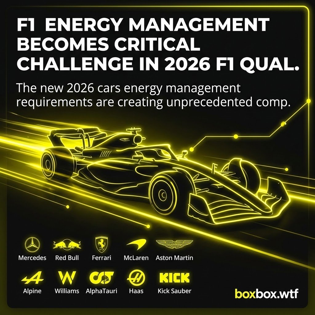 La FIA réduit l'énergie récupérable en qualifications F1 2026 - Article F1 en vedette sur PitStopInsight