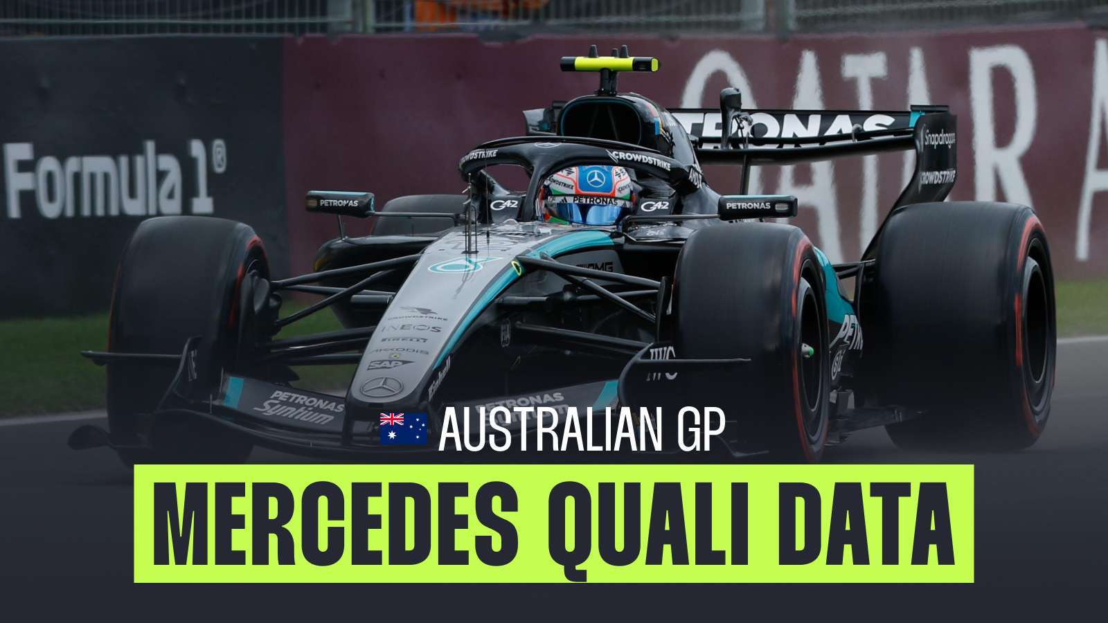 Grand Prix d'Australie F1 2026 : Russell mène le doublé Mercedes devant un Leclerc piégé par la stratégie Ferrari - Article F1 en vedette sur PitStopInsight