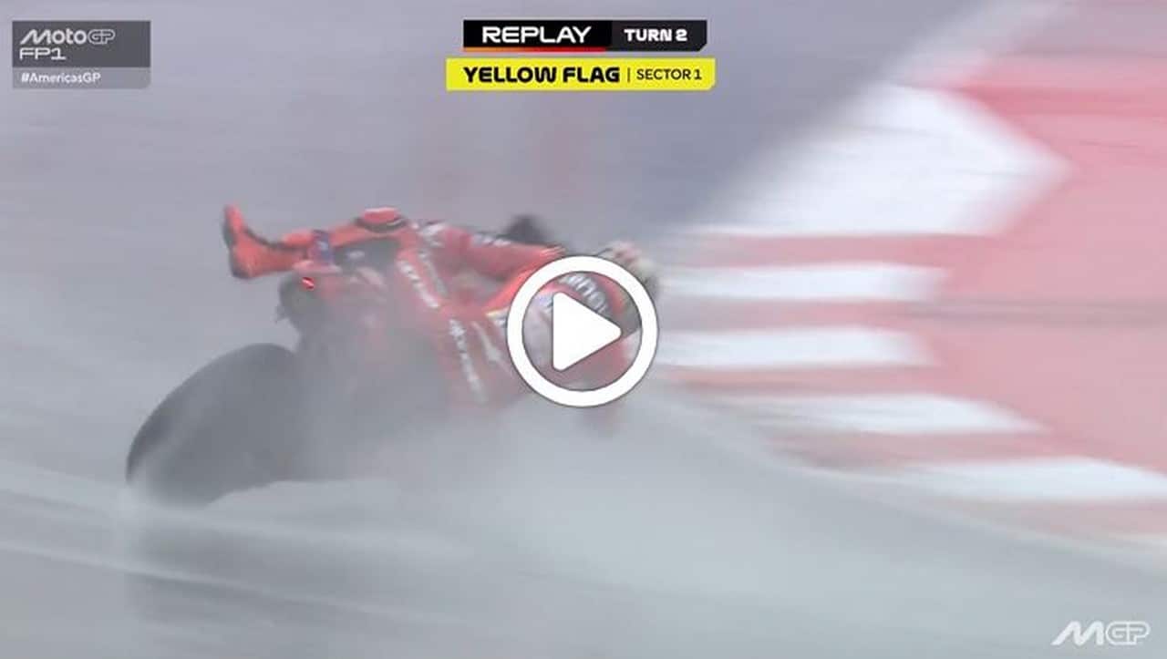 Marc Márquez en douleur après sa chute à Austin - Article MotoGP sur PitStopInsight