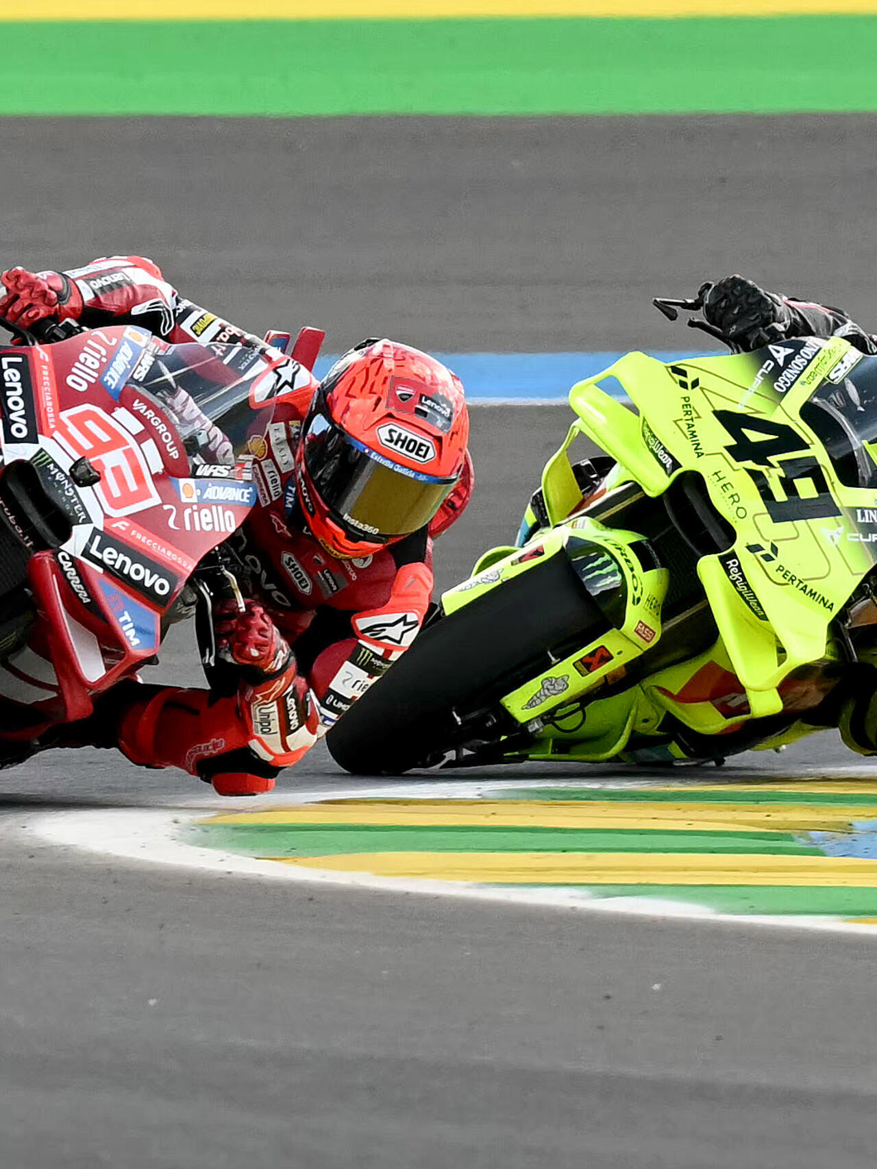 Márquez pénalisé d'un tour long pour collision avec Di Giannantonio au sprint du GP des États-Unis - Article MotoGP en vedette sur PitStopInsight