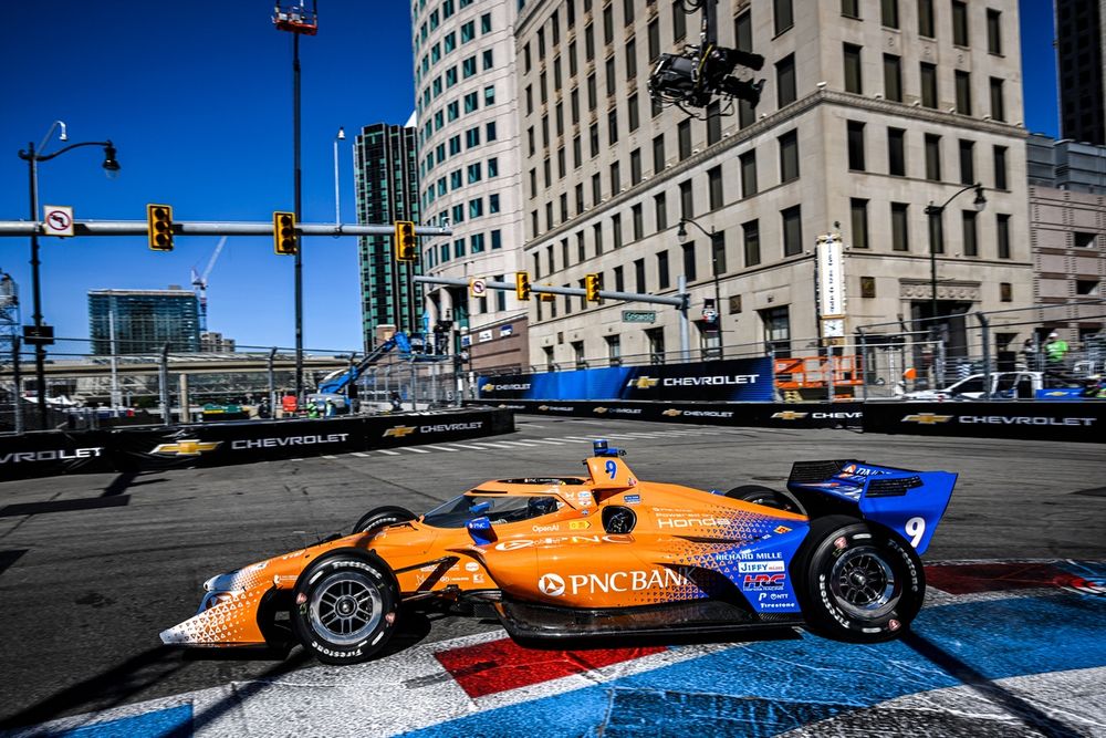 Dixon victime d’une nouvelle panne hybride à Detroit - Article IndyCar sur PitStopInsight